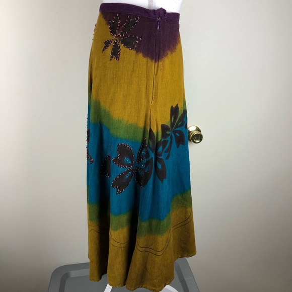 ASH & SARA SKIRT SIDE ZIP BEADED/SEQUINS SZ SM - Picture 3 of 7